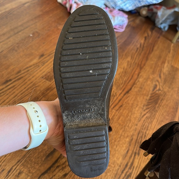 Coach Tristee Rainboots Lace-up Size 6B Brown - Picture 9 of 10